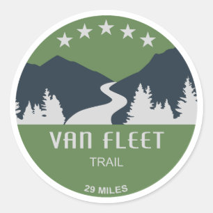 Van Fleet Trail Florida Runder Aufkleber