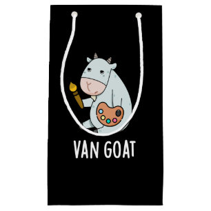 Van Goat Funny Artist Pun Dark BG Kleine Geschenktüte
