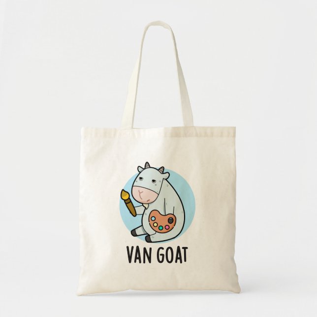Van Goat Funny Artist Pun Tragetasche (Vorne)