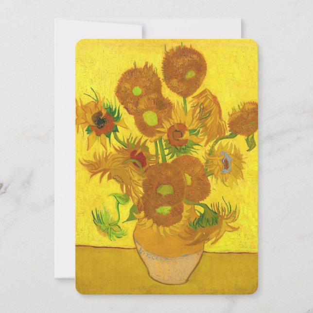 Van Gogh 15 Sonnenblumen in einer Vase der Kunst (Vorderseite)