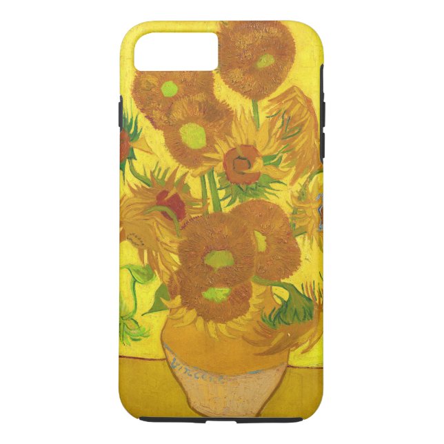 Van Gogh 15 Sonnenblumen in einer Vase der Kunst Case-Mate iPhone Hülle (Rückseite)