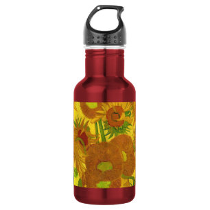 Van Gogh 15 Sonnenblumen in einer Vase der Kunst Edelstahlflasche