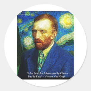 Van Gogh "Abenteurer Durch Das Schicksal" Geschenk Runder Aufkleber