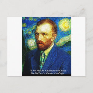 Van Gogh "Abenteurer durch Schicksal" Geschenke T- Postkarte