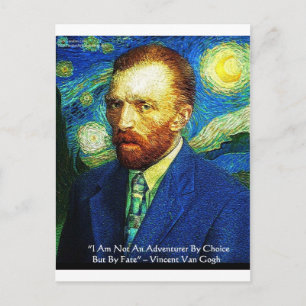 Van Gogh "Abenteurer Durch Schicksal" Geschenke T- Postkarte