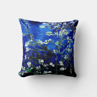 Van Gogh Almond Bllossoms blau grün Kissen