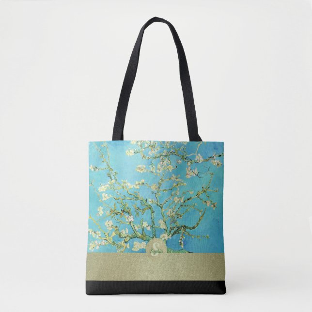 Van Gogh Almond Blossom Gold Schwarz (Vorderseite)