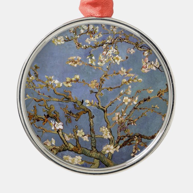 Van Gogh Almond Blossom Ornament Aus Metall (Vorne)