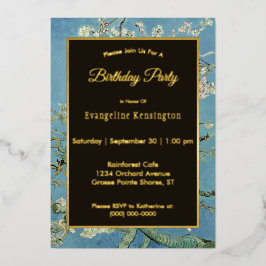 Van Gogh Almond Blossom Painting Geburtstag Folieneinladung