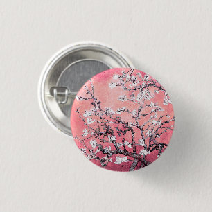 Van Gogh Almond Blossom pfirsich pink Button