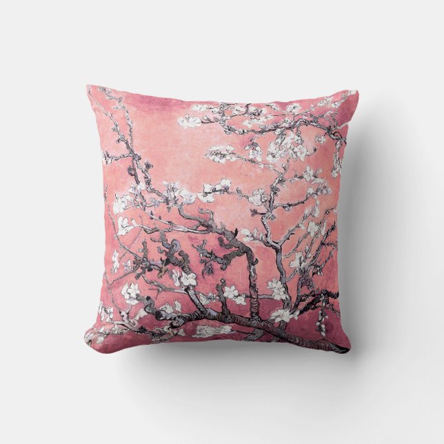 Van Gogh Almond Blossom pfirsich pink Kissen (Vorderseite)