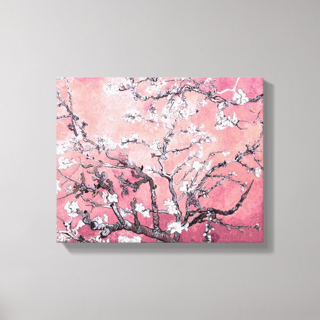 Van Gogh Almond Blossom pfirsich pink Leinwanddruck (Vorderseite)