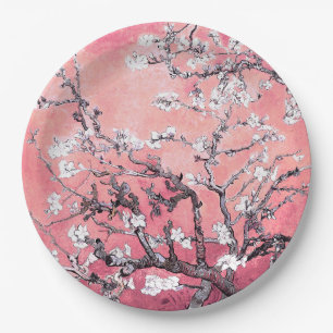 Van Gogh Almond Blossom pfirsich pink Pappteller