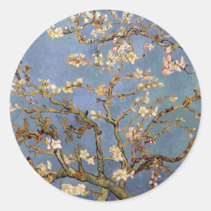 Van Gogh Almond Blossom Runder Aufkleber
