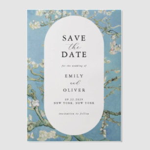 Van Gogh Almond Blossom Wedding Save the Date
