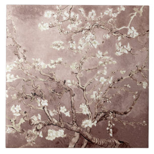 Van Gogh Almond Blossoms Beige Fliese