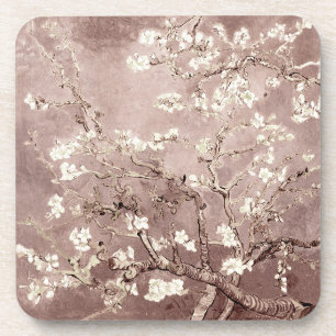 Van Gogh Almond Blossoms Beige Getränkeuntersetzer