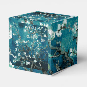 Van Gogh Almond Blossoms Dark Aquamarin Geschenkschachtel