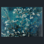 Van Gogh Almond Blossoms Dark Aquamarin Schneidebrett<br><div class="desc">Künstler: Vincent Van Gogh Titel: Mandelblüten in Farbe verändert</div>