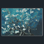 Van Gogh Almond Blossoms Dark Aquamarin Seidenpapier<br><div class="desc">Künstler: Vincent Van Gogh Titel: Mandelblüten in Farbe verändert</div>