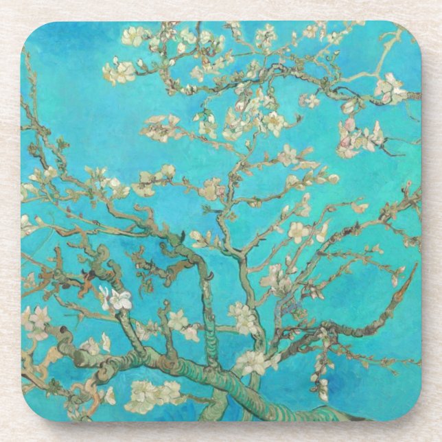 Van Gogh Almond Blossoms Getränkeuntersetzer (Vorderseite)
