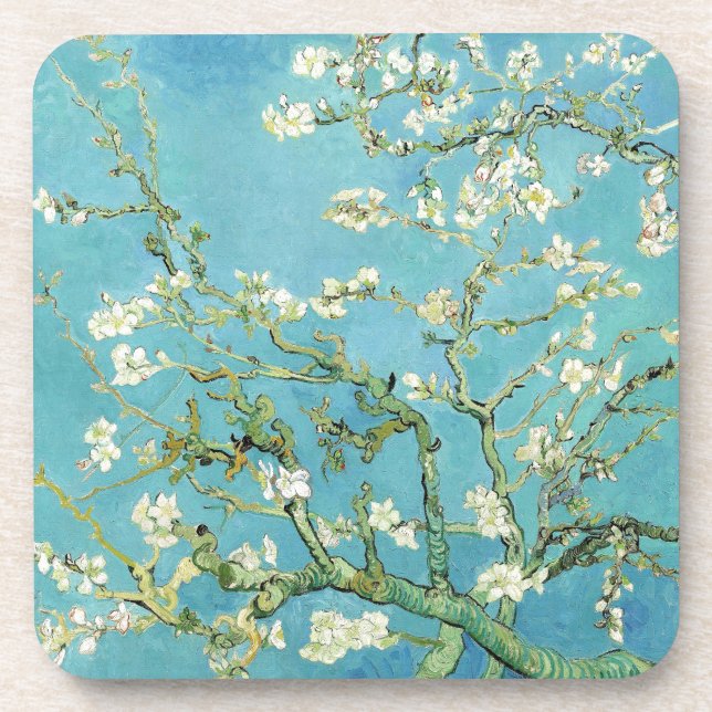 Van Gogh Almond Blossoms Getränkeuntersetzer (Vorderseite)