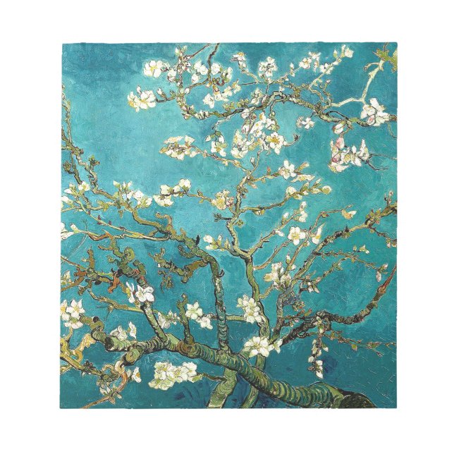 Van Gogh Almond Blossoms Klassischer Impressionism Notizblock (Vorderseite)