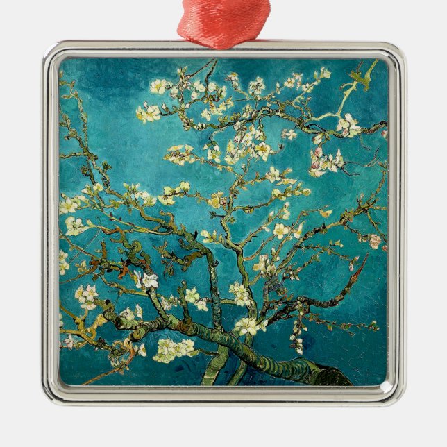 Van Gogh Almond Blossoms Klassischer Impressionism Ornament Aus Metall (Vorne)