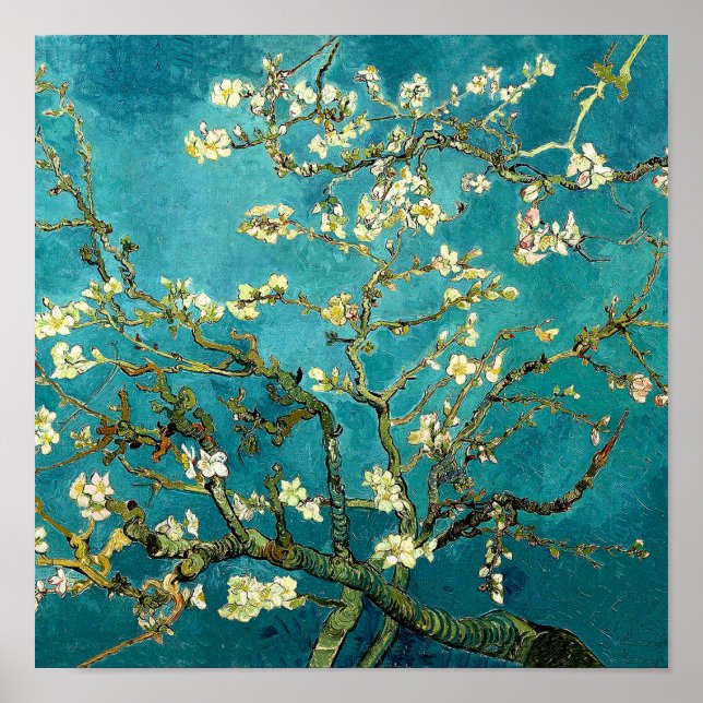 Van Gogh Almond Blossoms Klassischer Impressionism Poster (Vorne)
