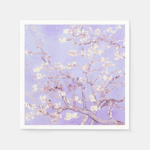 Van Gogh Almond Blossoms Lavender Serviette