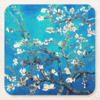 Van Gogh Almond Blossoms leuchtend türkis