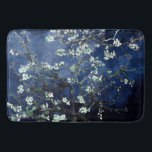 Van Gogh Almond Blossoms Midnight Blue Badematte<br><div class="desc">Künstlerin: Vincent Van Gogh Titel: Almond-Blüten ändern Farbe durch 2sweet4wordsDesigns</div>