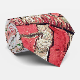 Van Gogh Almond Blossoms Peach Krawatte