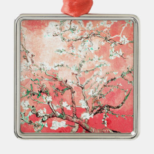Van Gogh Almond Blossoms Peach Ornament Aus Metall