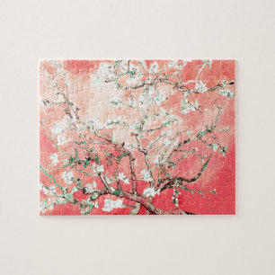 Van Gogh Almond Blossoms Peach Puzzle