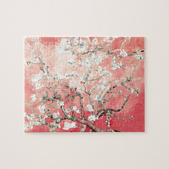 Van Gogh Almond Blossoms Peach Puzzle (Horizontal)