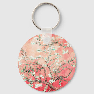 Van Gogh Almond Blossoms Peach Schlüsselanhänger