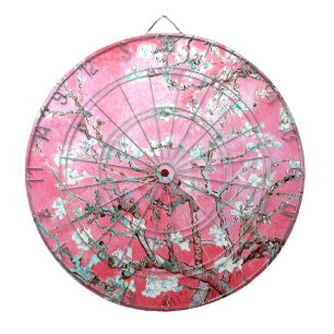 Van Gogh Almond Blossoms Pink Blau Dartscheibe