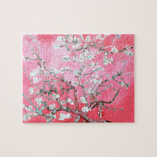Van Gogh Almond Blossoms Pink Blau Puzzle