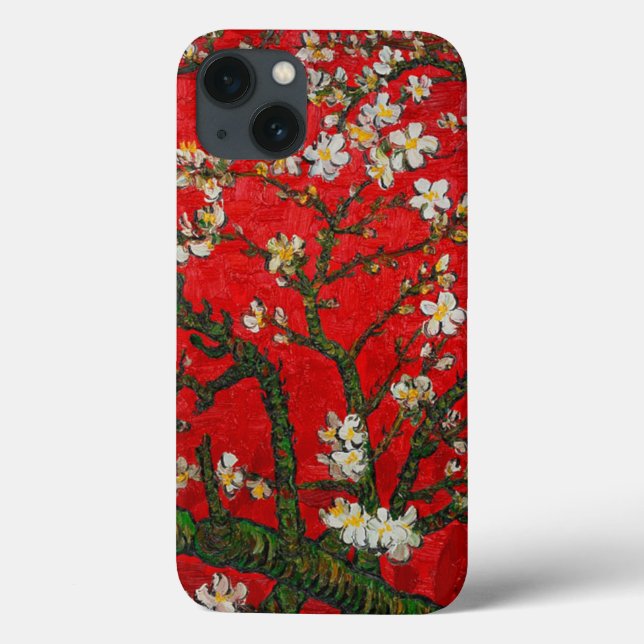 Van Gogh Almond Blossoms Red Case-Mate iPhone Hülle (Rückseite)