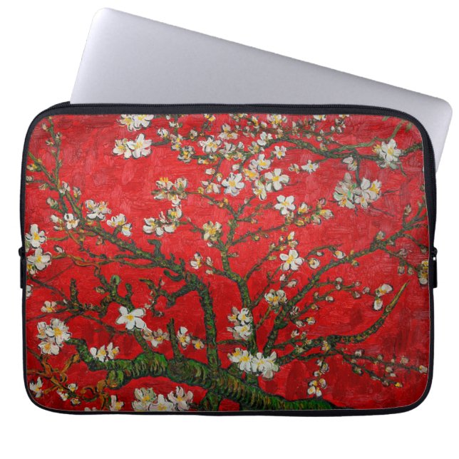 Van Gogh Almond Blossoms Red Laptopschutzhülle (Vorderseite)