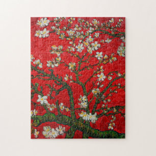 Van Gogh Almond Blossoms Red Puzzle
