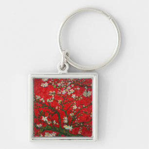 Van Gogh Almond Blossoms Red Schlüsselanhänger