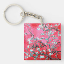 Van Gogh Almond Blossoms Rot Blau