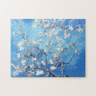 Van Gogh Almond Blossoms Sky Blue Puzzle
