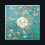 Van Gogh-Almond-Blüten Quadratische Visitenkarte<br><div class="desc">Vincent Van Almond blüht. Mit Gold- und Rose-Wabenmarken aus Gold und Imitat ausgestattet, fügen Sie einfach Ihr Monogramm hinzu. Siehe Filter, um den Ton des Bildes zu ändern. Diese Karte ist mit sozialen Medien-Icons ausgestattet, wie immer unsere dynamischen Designs erlauben es Ihnen, jedes Element zu bearbeiten. Digitale Verstärkung durch PixDezines.Copyright...</div>