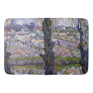 Van Gogh Ansicht von Arles Blühende Obstgärten Dru Badematte