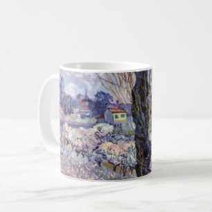 Van Gogh Ansicht von Arles Blühende Obstgärten Dru Kaffeetasse