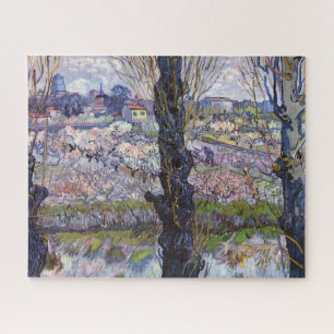 Van Gogh Ansicht von Arles Blühende Obstgärten Dru Puzzle
