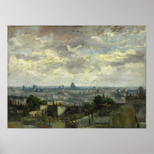 Van Gogh - Ansicht von Paris Poster